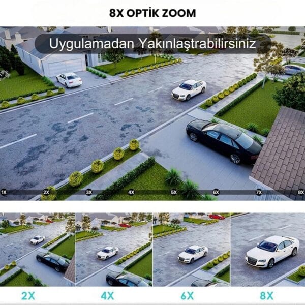 Avenir Av-m21 Iç Ve Dış Mekan Kablosuz Wifi Kamera 6mp 3 Lensli 10x Zoom Ptz - Görsel 6