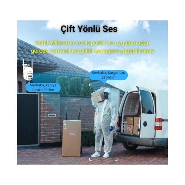 Avenir AV-S305 2MP WiFi Speed Dome IP66 IP Kamera PTZ Pan/Tilt ICSEE Uygulama - Görsel 13