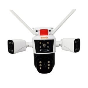 Avenir AV-S312 WiFi PTZ Kamera | 12MP Ultra HD 3 Kameralı IP Kamera, Hareket Takibi, Mobil Bildirim