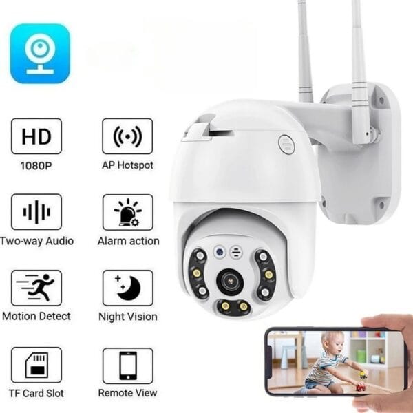 Avenir M20 Smart Wifi Güvenlik Kamerası 2MP Onvif Destekli PTZ Wifi Kamera - Görsel 2