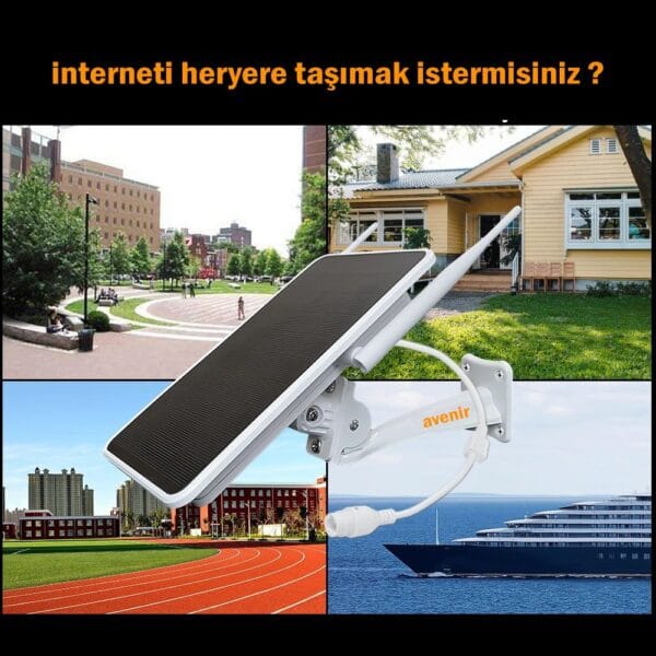 Avenir AV-4G-RTR 4G Solar Sim Kartlı Modem 20w 25.000 mAH Wifi Dağıtıcı - Görsel 8