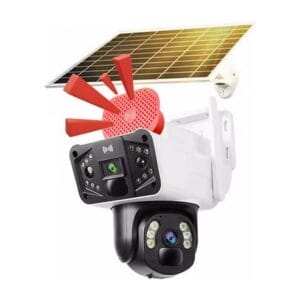 O-KAM 3915 4G 6mp Dual Lens Güneş Panelli Solar Sirenli Güvenlik Kamerası