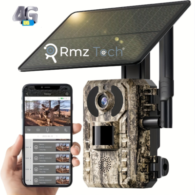 Avenir S440H 4G Sim Kartlı Güneş Enerjili Fotokapan Kamera 3MP IP66 Su Geçirmez 128GB Destekli Av ve Yaban Hayatı Kamerası
