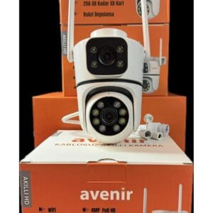 Avenir AV-S301 Kablosuz Akıllı Kamera WİFİ 4MP FULL HD Hareket Algılama ve Takibi 256GB SD Kart