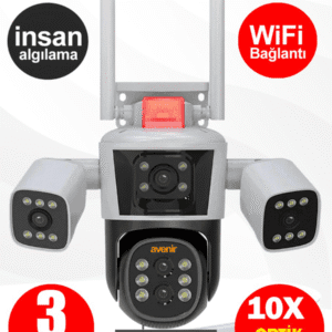 Avenir AV-S312X 12 MP 10X OPTİK ZOOMLU 3 LENSLİ WİFİ IP PTZ KAMERASI
