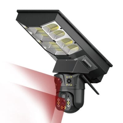 Avenir SL400W 4mp 2 Kameralı Wifi Solar Panelli Sokak Lambası Büyük Boy